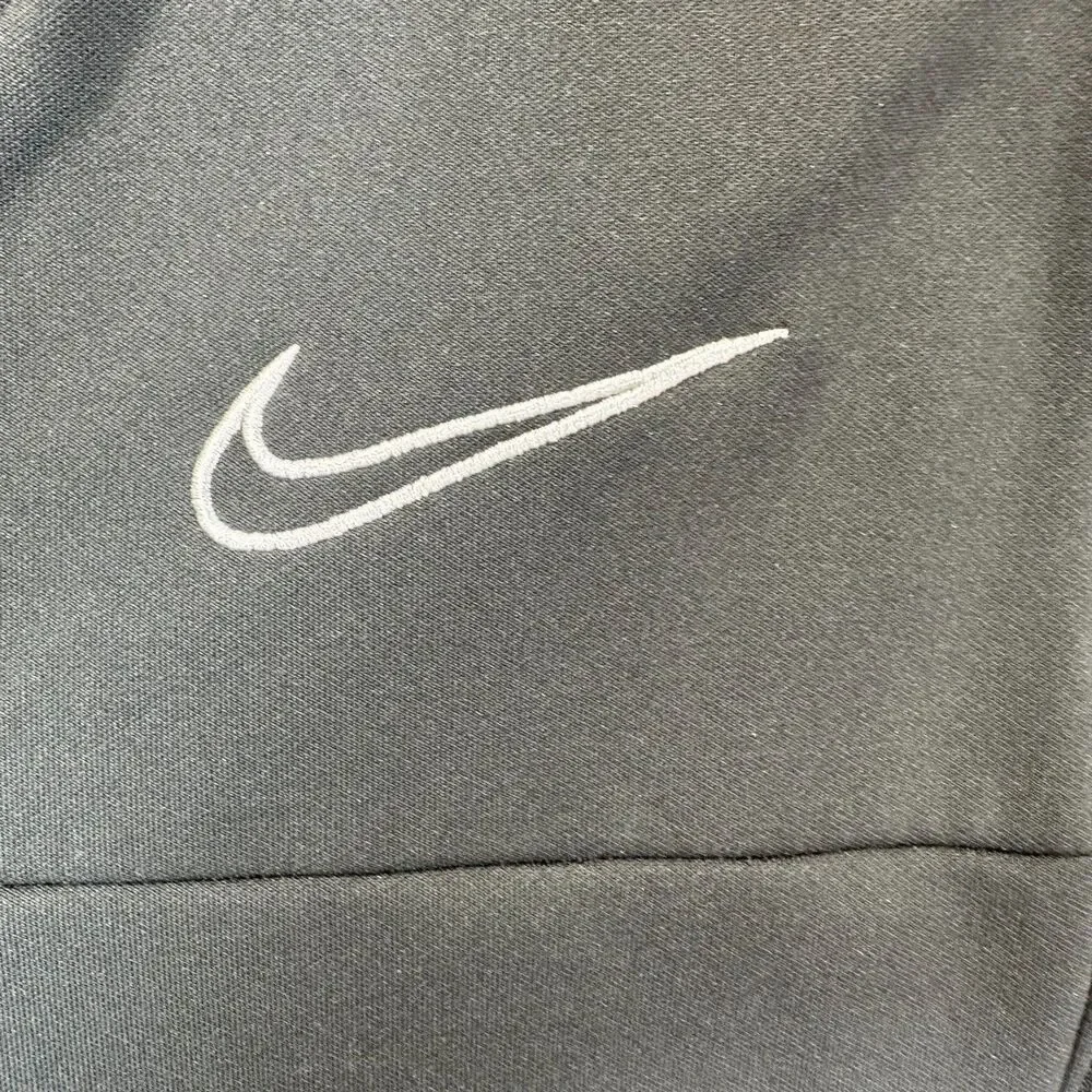 Nike Track Jacket Youth Dri-FIT Full Zip Black White Stripe Size S